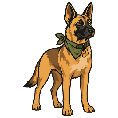 Sarge, mascot of Honor Hounds