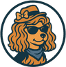 Peaches, mascot of Peachtree Paws