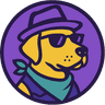 Strummer, mascot of Live Music Mutts