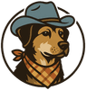 Rodeo, mascot of Stampede Paws