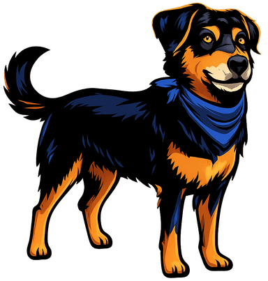 Soul, mascot of Bluff City Bark