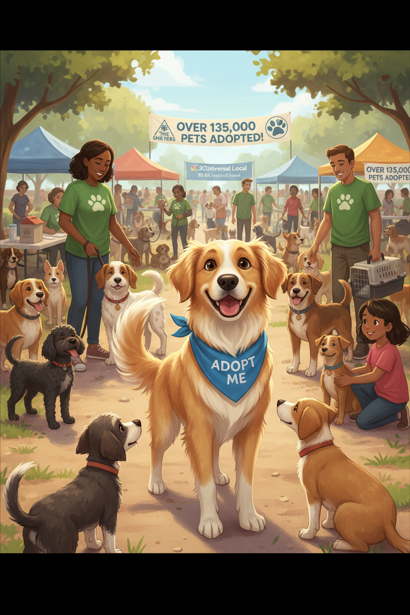 Over 135,000 Shelter Pets Find Forever Homes in Annual Adoption Drive!
